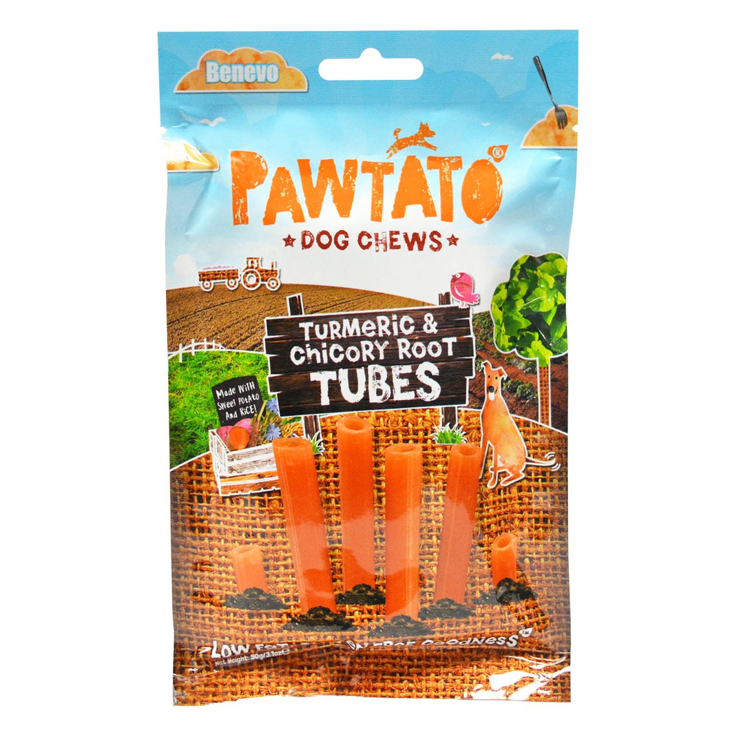 Pawtato Tubes Turmeric & Chicory Root BEST BEFORE 30.09.2023